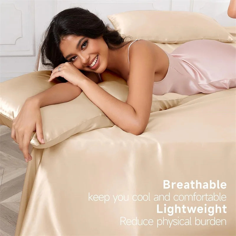 Premium Mulberry Silk Bedding Set - Luxury Hotel Quality