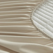 Ultrasonic Waterproof Embroidered Mattress Protector –  Elastic Band & Deep Pocket Design