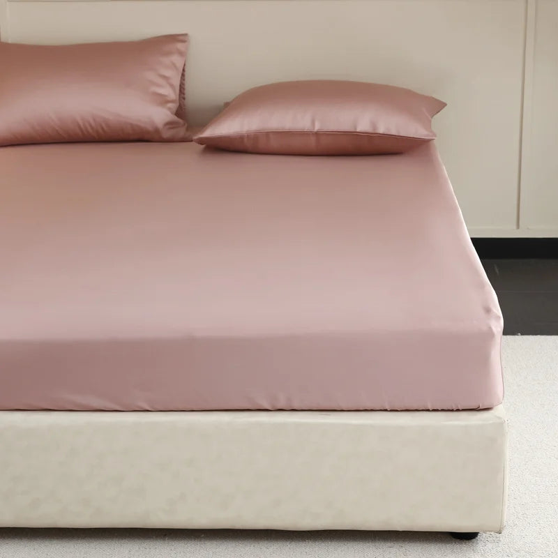 Premium Mulberry Silk Fitted Sheet - Luxury Hotel Quality Deep Pocket Design
