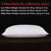 Luxury Goose Feather & Down Pillow Set – 2-Piece Premium Bed Pillow Inserts with 100% Cotton Shell