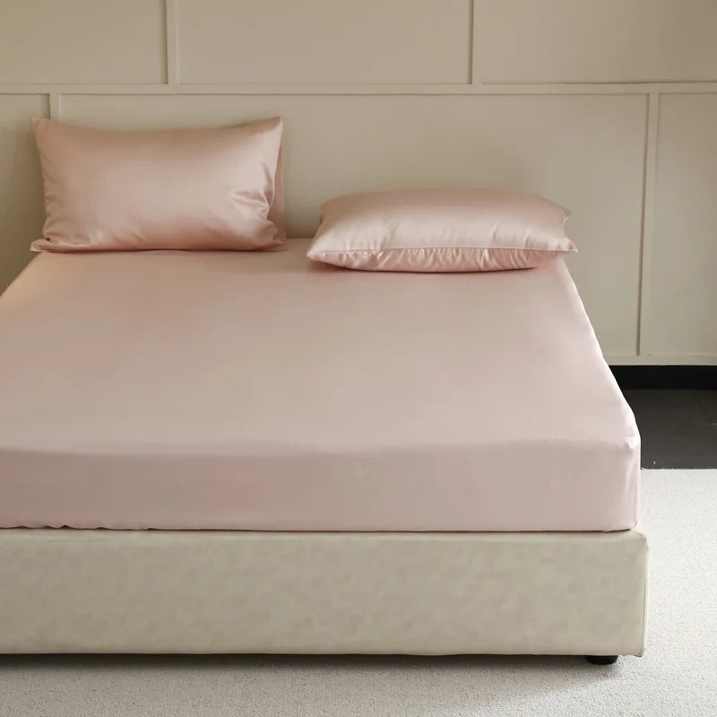 Premium Mulberry Silk Fitted Sheet - Luxury Hotel Quality Deep Pocket Design