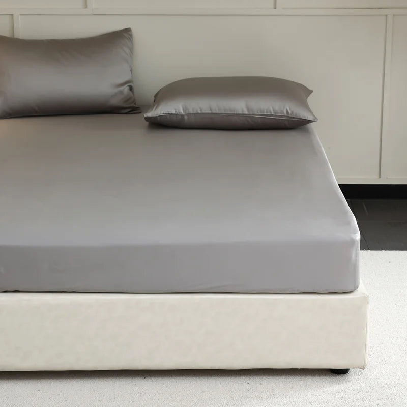 Premium Mulberry Silk Fitted Sheet - Luxury Hotel Quality Deep Pocket Design