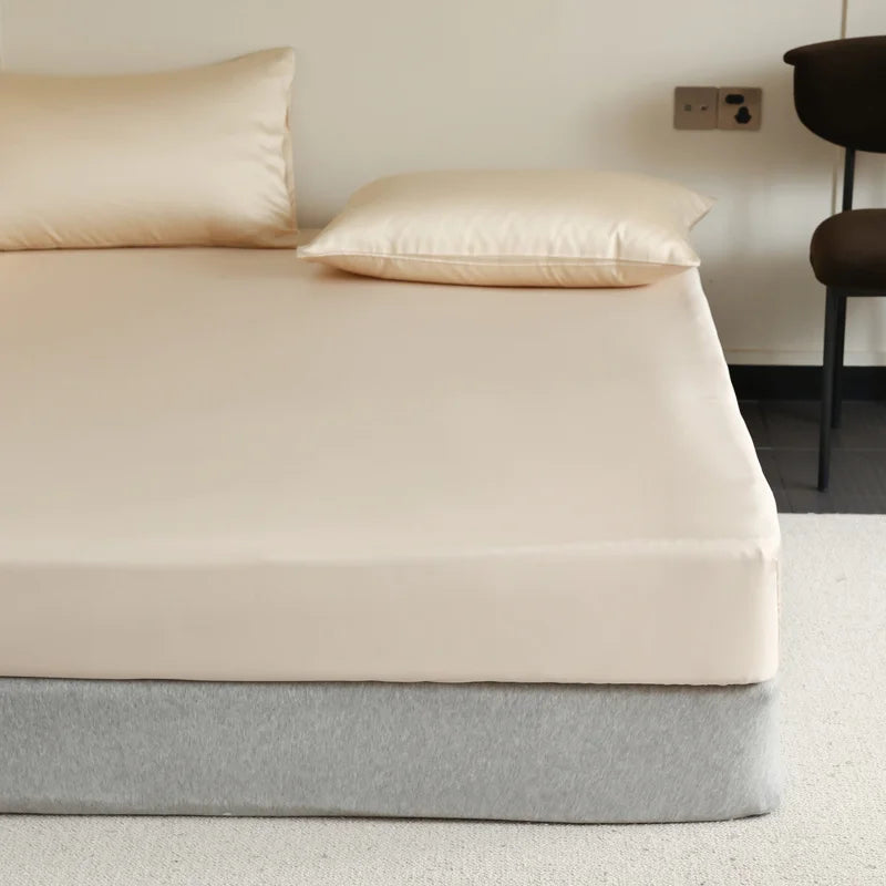 Premium Mulberry Silk Fitted Sheet - Luxury Hotel Quality Deep Pocket Design