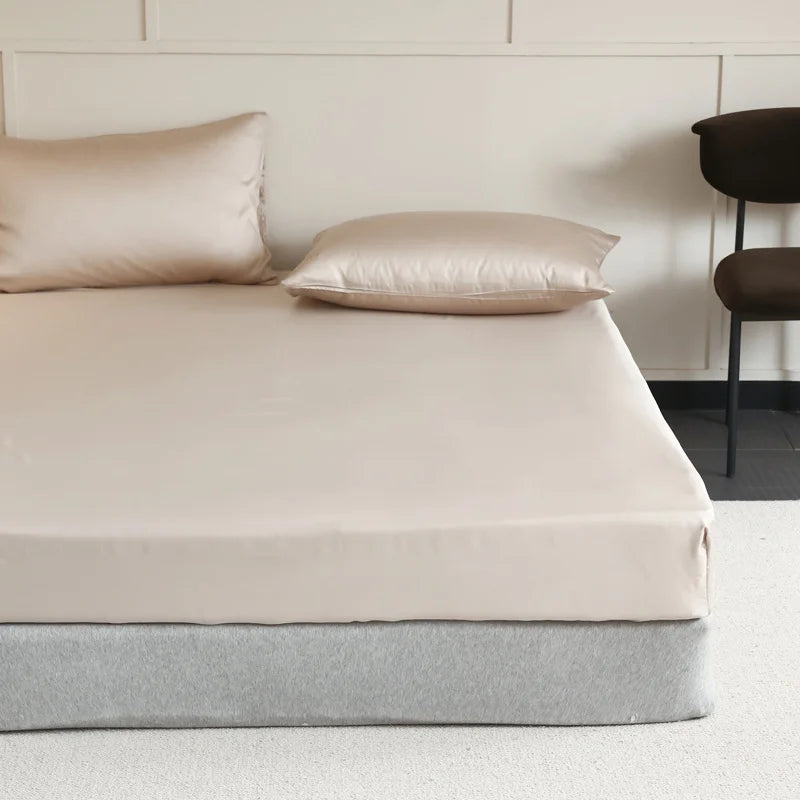 Premium Mulberry Silk Fitted Sheet - Luxury Hotel Quality Deep Pocket Design