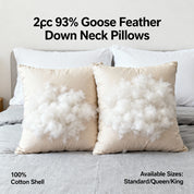 Goose Feather & Down Pillow Set