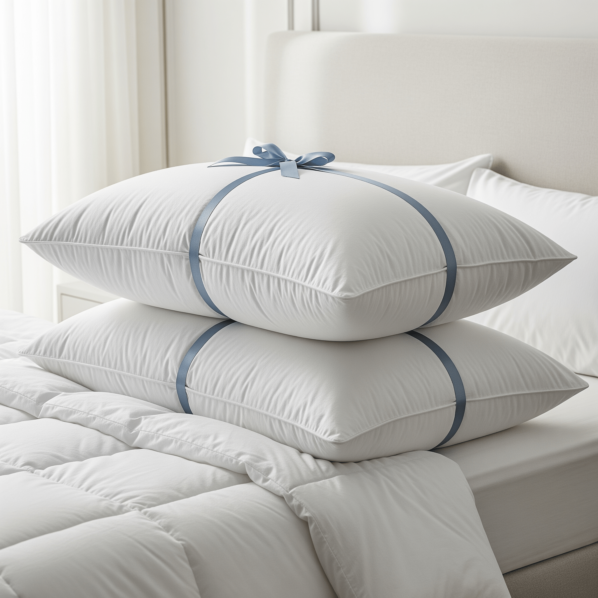 Goose Feather & Down Pillow Set