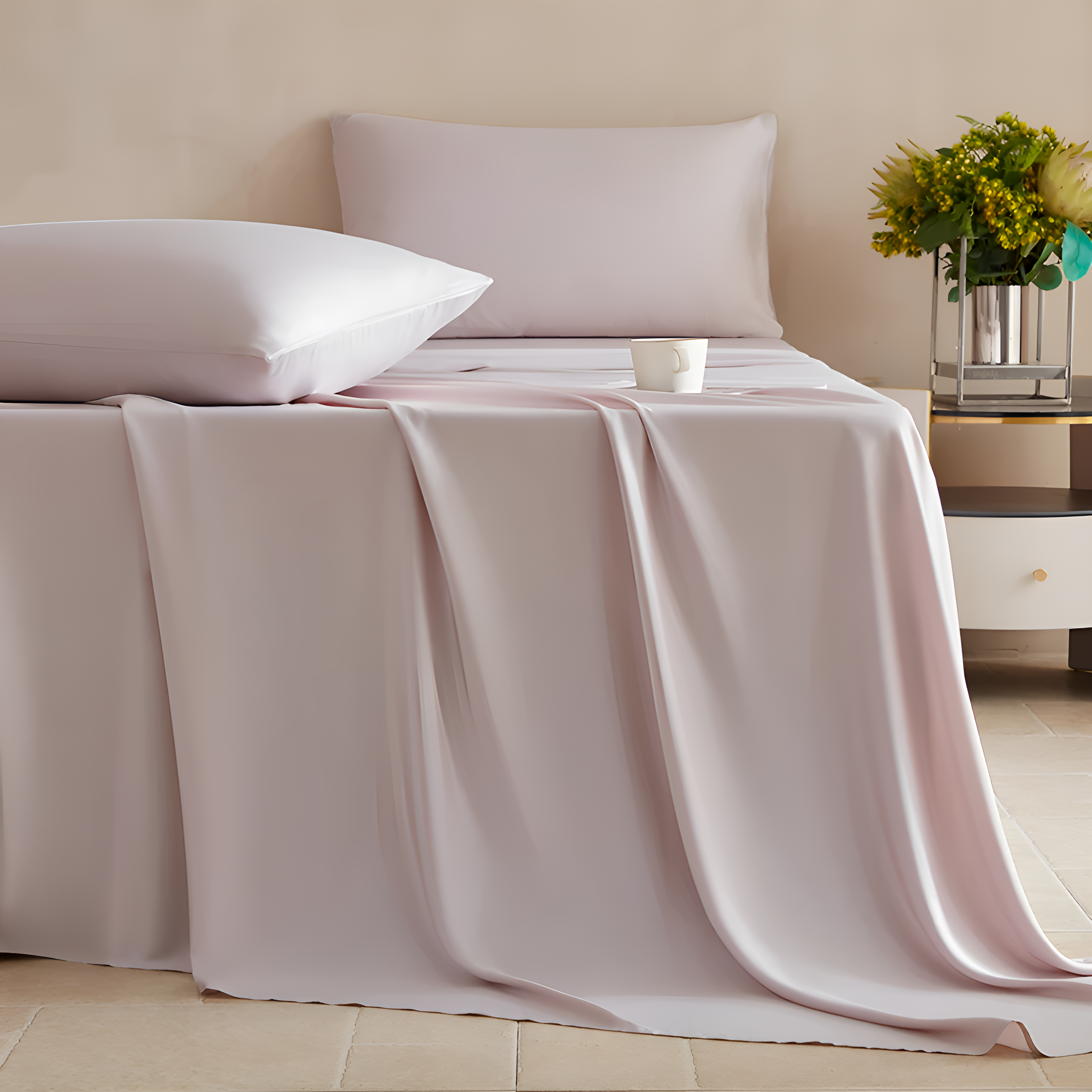 Mulberry Silk Flat Bed Sheet